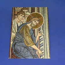MONREALE MOSAICI PARTICOLARE DI GESU' - CARTOLINA A COLORI