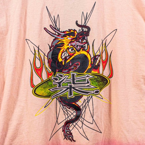 Shirt flame dragon - flame, vintage