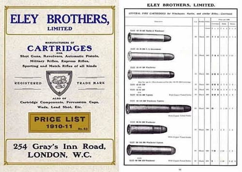 Eley 1910 brothers - eley, ltd