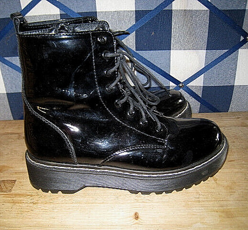 Stivali stile vernice nera - stile,