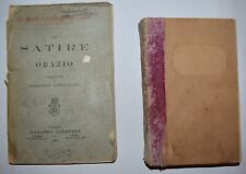 OFFERTA!! – LOTTO 2 LIBRI ‘ 800 – ANTOLOGIA POESIA  ITALIANA - SATIRE DI ORAZIO