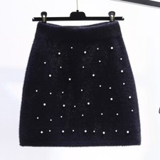 Donna Perline Pelo Corto Gonne