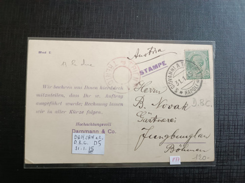 Regno perfin 1915 dammann - perfin,