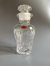 Bottiglia liquori/Decanter cristallo inciso Cristallerie d'Arte Milano  vintage