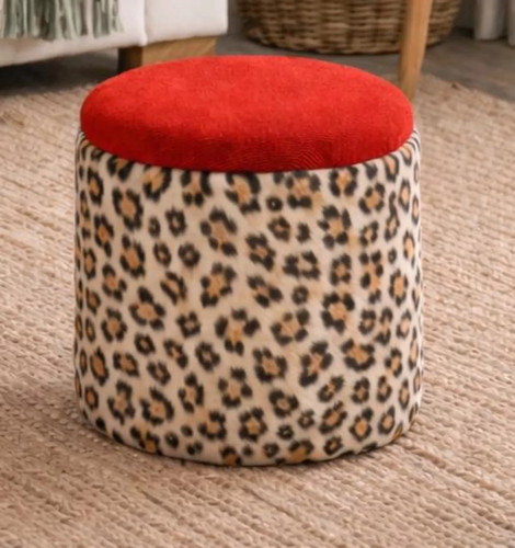 Pouf rotondo velluto con - pouf,