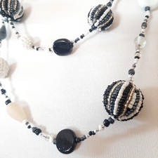 Collana lunga donna sfere di