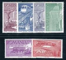 ROMANIA 1939 609-614 ** NUOVO DI ZECCA FERROVIA IMPECCABILE (09354