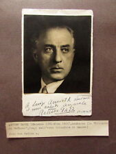 Autografo Fotografia Arturo Dazzi Scultura Carrara Dante Mulazzo 1941 Arte