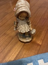 Vintage ANRI Sarah Kay "FLOWERS For YOU" Figurine Numbered. Made in Italy