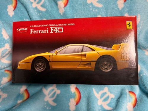 Kyosho ferrari f40 giallo - kyosho, 1/18