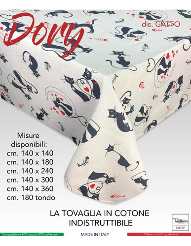 Tovaglia dory gatti disegno - gatti,