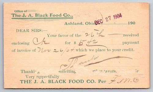 The cartolina black food - j.a.,
