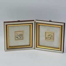 Coppia Miniature Bassorilievo