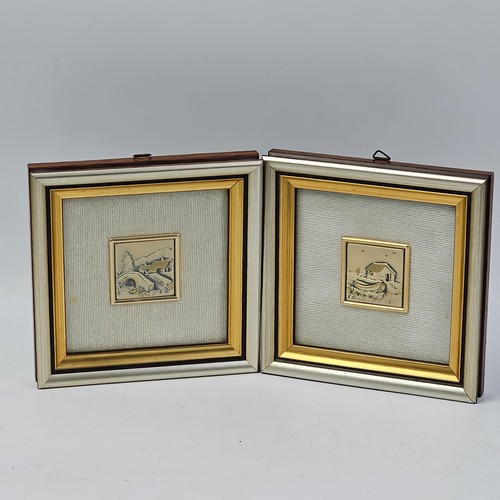 Coppia miniature bassorilievo - coppia,