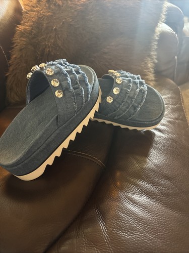 Sandali denim silla slides - sandali,