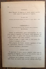 Voghera 1892 Regio Decreto in