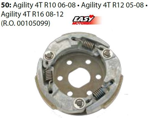 Rif 00105099 frizione kymco - frizione,