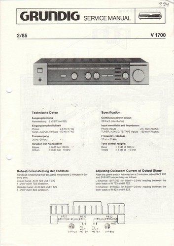 Grundig manuale servizio - grundig,