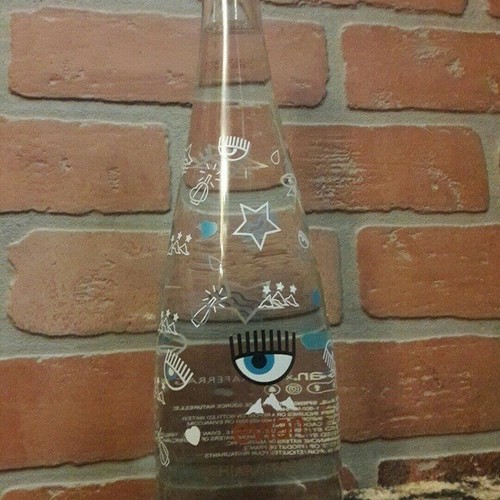 Bottiglia acqua vetro evian - vetro,