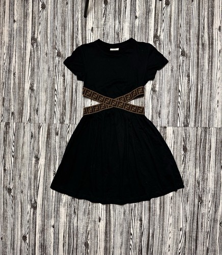 Abito fendi bambino nero - abito,