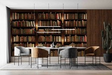 Libreria libro 3D marrone luce