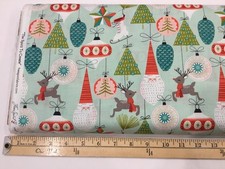 Tessuto Free Spirit Fa La La # PWMA015-XAQUA di Maude Asbury PER 1/2 IARDA