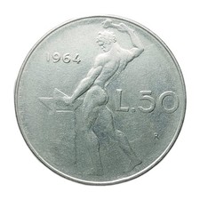 Moneta 50 Lire Italia 1964