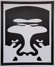 litografia offset + 5adesivi di Shepard Fairey "Obey" Andre The Giant