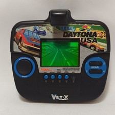 Vintage Sega Daytona USA VRT-X 1995 Tiger gioco elettronico portatile corse TESTATO