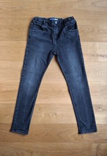 Okaidi Skinny Jeans Bambino/a, Nero Lavato, 12 Anni / 152cm, Vita Regolabile