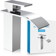 Rubinetto per Bagno a Cascata, Miscelatore Monocomando Con Cartuccia in Ceramica