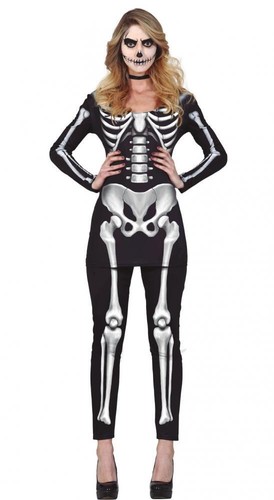 Costume tuta scheletro - , donna