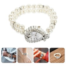  2 Pcs Bracciale Di Perle Guarda Il Braccialetto Donne Orologio Donna Vintage