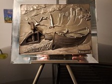 Quadretto In Argento 925 Oggetto D 'Antiquariato Valutabile Caratteristico