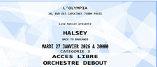 Halsey Parterre Concert Ticket