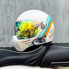 Casco moto integrale vintage