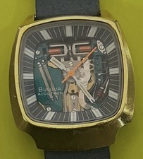 bulova accutron spaceview laminato oro