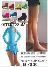 Offerta Tris Body per pattinaggio di figura, copripattini e calza americana