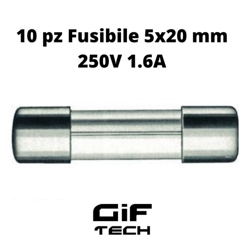 Fusibile vetro 5x20 - 10, pz