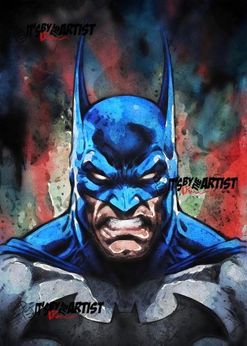 Schizzo aceo atc - -, batman