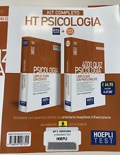Hoepli Test Psicologia Kit Completo.Libro Di Teoria Con Esercizi.Libro 4000 quiz