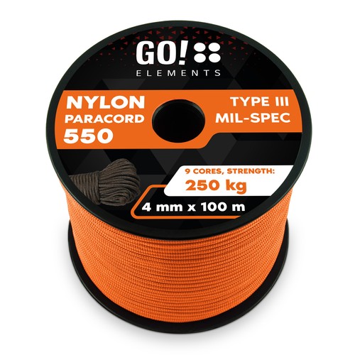 Corda paracord 4mm tipo - 4mm, 550