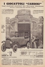 PUBBLICITA' 1923 CARDINI