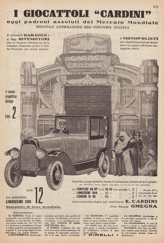 Pubblicita 1923 cardini - pubblicita',