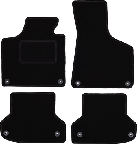Tappetini velluto nero audi - velluto,