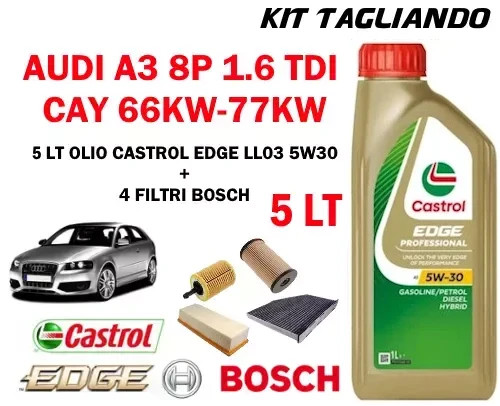 Kit tagliando olio castrol - kit,