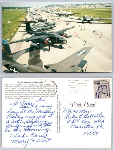 Cartolina usaf museum wright - museum,