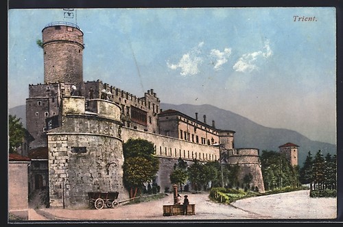 Cartolina trento - trento,