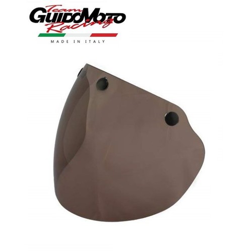 Visiera marrone casco jet - visiera, tre