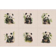 Pannello cuscino panda - panda, tessuto